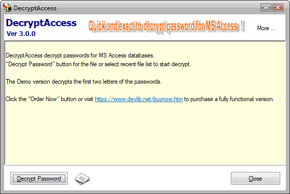Screenshot for DecryptAccess 2.0.0